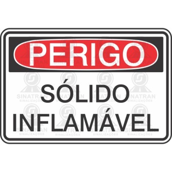 Perigo - sólido inflamável